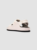 PELAGIE 022 - White Leather Sandals - thumb image 4,side view