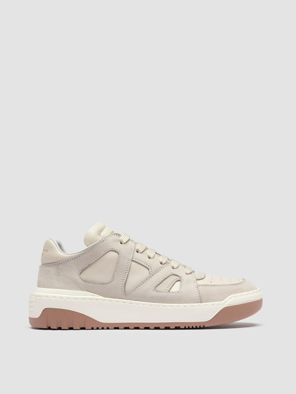 ROCKVILLE 102 - Ivory Leather Low Top Sneakers - image 1,side view