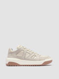 ROCKVILLE 102 - Ivory Leather Low Top Sneakers - thumb image 1,side view