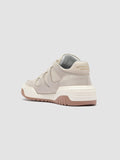 ROCKVILLE 102 - Ivory Leather Low Top Sneakers - thumb image 4,side view