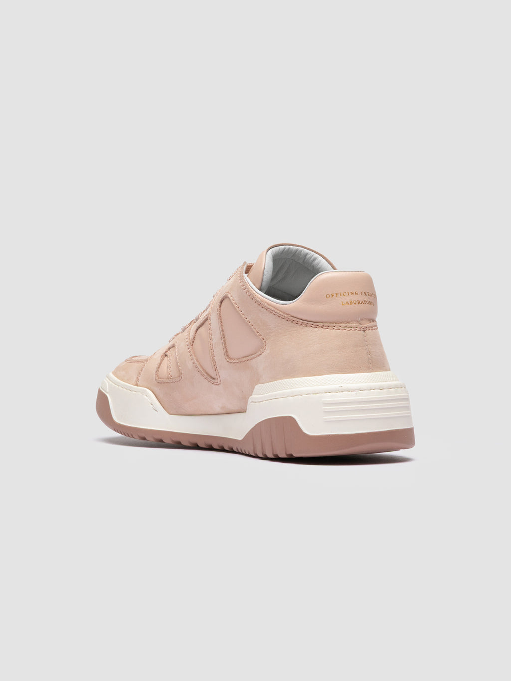 ROCKVILLE 102 - Beige Leather Low Top Sneakers - image 4,side view
