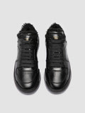ROCKVILLE 105 - Black Leather Low Top Sneakers - thumb image 2,side view