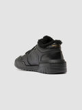 ROCKVILLE 105 - Black Leather Low Top Sneakers - thumb image 4,side view