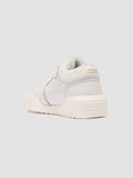 ROCKVILLE 105 - White Leather Low Top Sneakers - thumb image 4,side view
