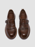 RUGGED 111 - Brown Leather Monk Shoes - thumb image 2,side view