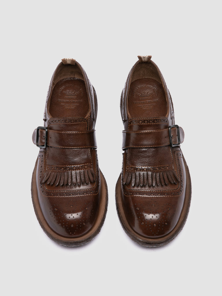 RUGGED 111 - Brown Leather Monk Shoes