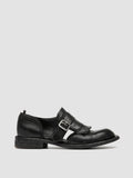 RUGGED 119 - Scarpe Monk in Pelle Nera - thumb image 1,side view