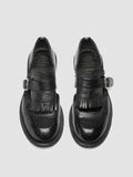 RUGGED 119 - Scarpe Monk in Pelle Nera - thumb image 2,side view