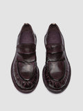 RUGGED 123_W - Burgundy Leather Penny Loafers - thumb image 2,side view