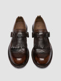 RUGGED 126_W - Scarpe con Cinturino a T in Pelle Marrone - thumb image 2,side view