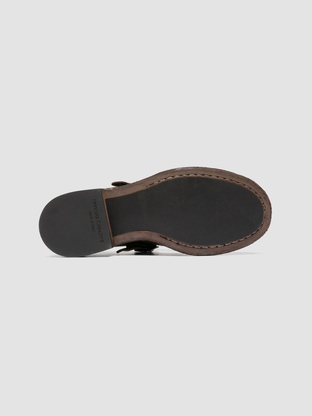 RUGGED 126_W - Scarpe con Cinturino a T in Pelle Marrone - image 5,side view
