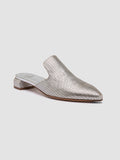 SAGE 106 - Silver Leather Mule Sandals - thumb image 3,side view