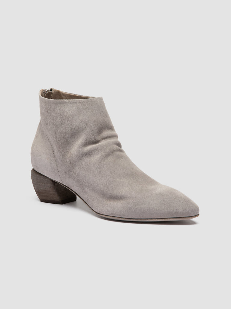 SALLY 001 - Stivaletti in Pelle Scamosciata Grigia