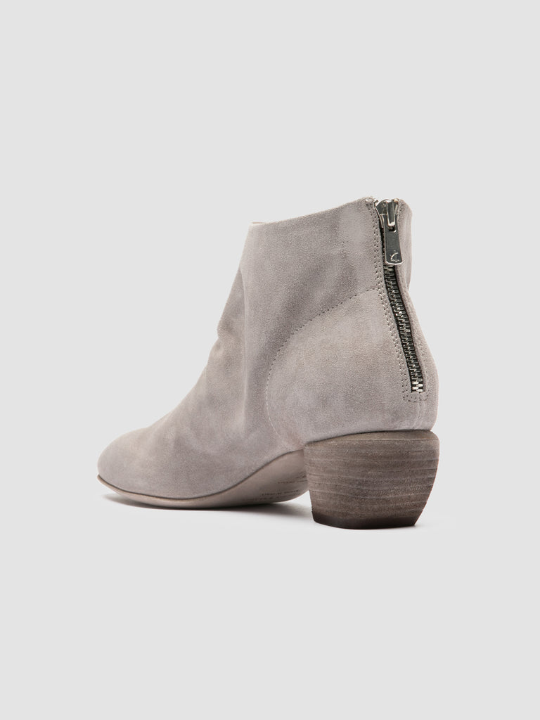 SALLY 001 - Stivaletti in Pelle Scamosciata Grigia