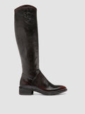 SELINE 039 - Stivali con Zip in Pelle Marrone - thumb image 1,side view
