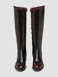 SELINE 039 - Stivali con Zip in Pelle Marrone - thumb image 2,side view