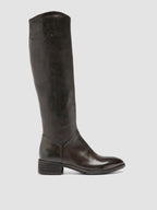 SELINE 039 - Stivali con Zip in Pelle Grigia
