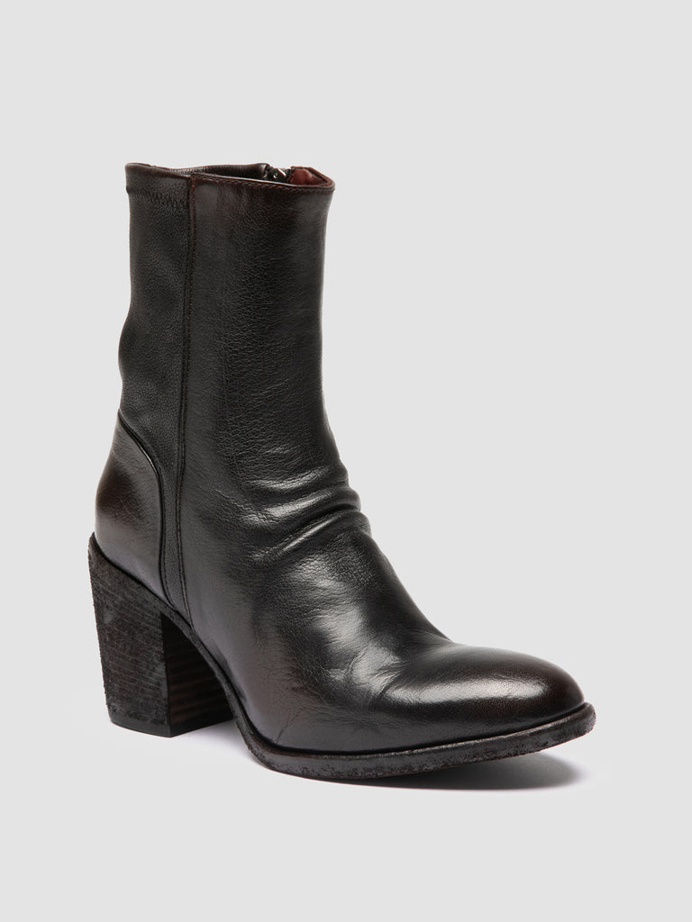 SEVAN 002 - Black Leather Zip Boots