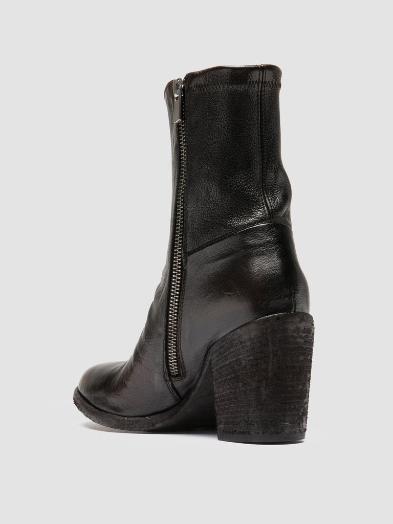 SEVAN 002 - Black Leather Zip Boots
