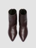 SEVRE 003 - Burgundy Leather Booties