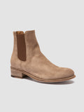 SHANTEL 006 - Taupe Suede Zipped Boots - thumb image 3,side view