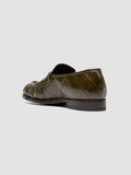 SOLITUDE 107 - Green Leather Penny Loafers - thumb image 4,side view