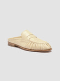 SOLITUDE 112 - Ivory Leather Mule Sandals - thumb image 3,side view