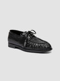 SOLITUDE 116_W - Blue Leather Derby Shoes - thumb image 3,side view