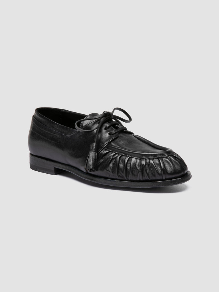 SOLITUDE 116_W - Blue Leather Derby Shoes