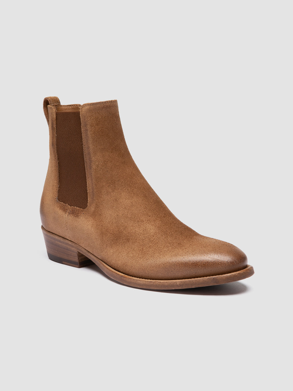 SONEGAL DD 001 - Stivaletti Chelsea in Pelle Scamosciata Marrone - image 3,side view