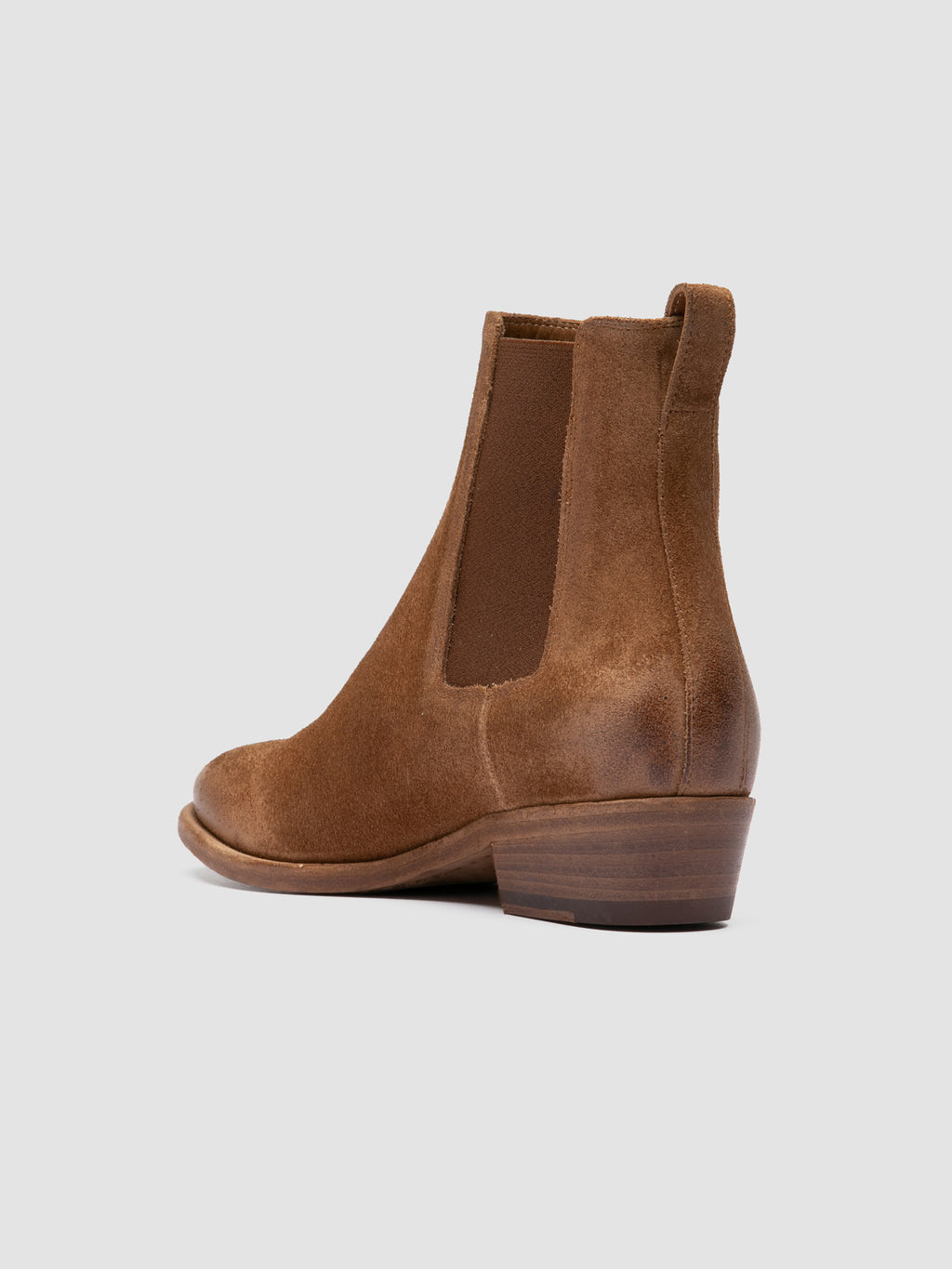 SONEGAL DD 001 - Stivaletti Chelsea in Pelle Scamosciata Marrone - image 4,side view