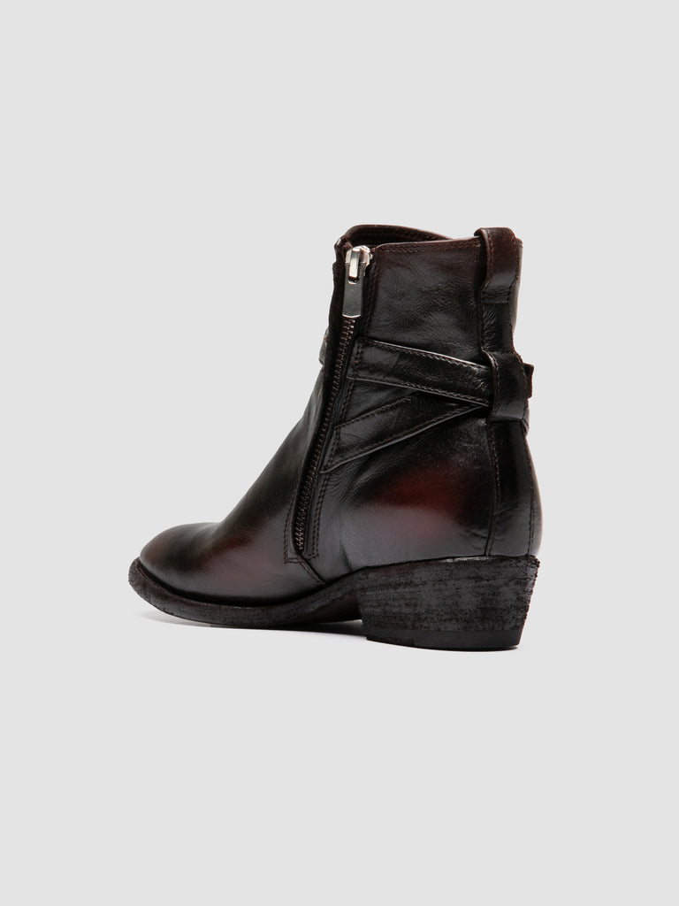 SONEGAL DD 002 - Stivali con Zip in Pelle Marrone