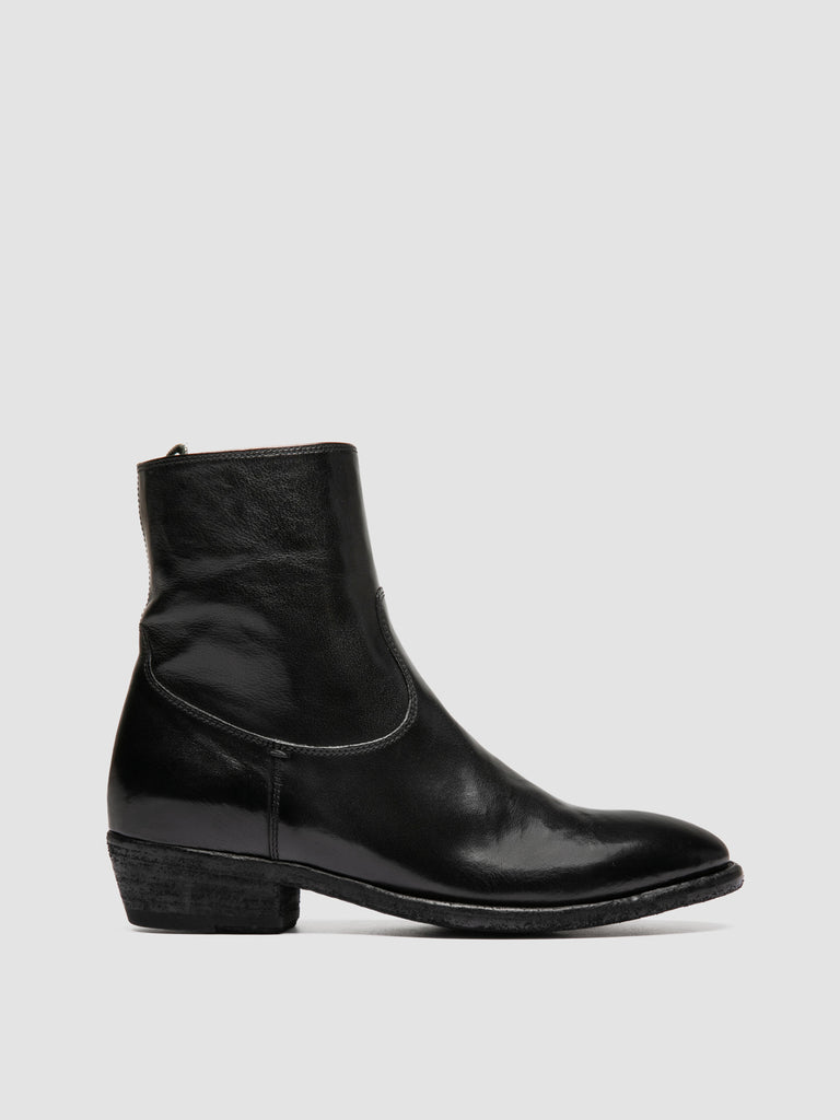 SONEGAL DD 003 - Stivali con Zip in Pelle Nera
