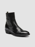 SONEGAL DD 003 - Stivali con Zip in Pelle Nera - thumb image 3,side view