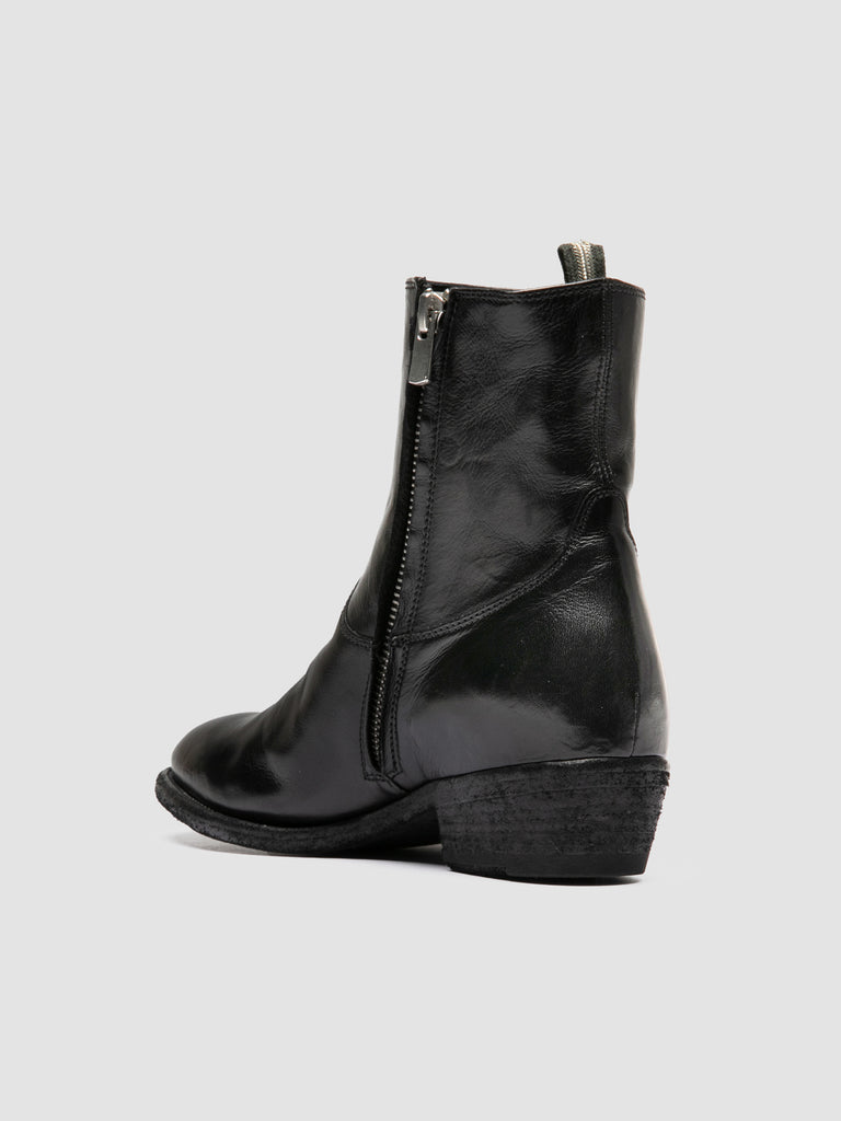 SONEGAL DD 003 - Stivali con Zip in Pelle Nera