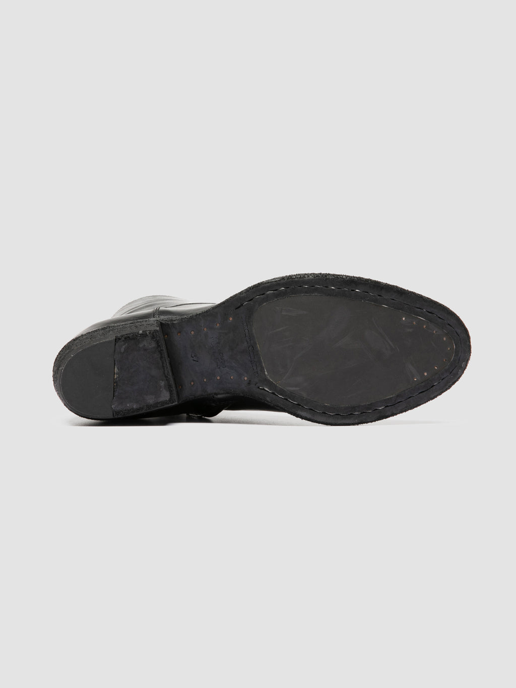 SONEGAL DD 003 - Stivali con Zip in Pelle Nera - image 5,side view