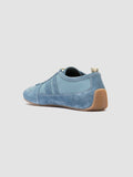 SUBSIDE 102 - Blue Leather and Suede Low-Top Sneakers - thumb image 4,side view