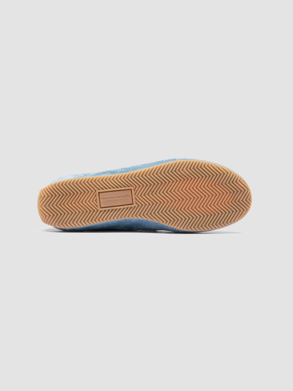 SUBSIDE 102 - Blue Leather and Suede Low-Top Sneakers - image 5,side view