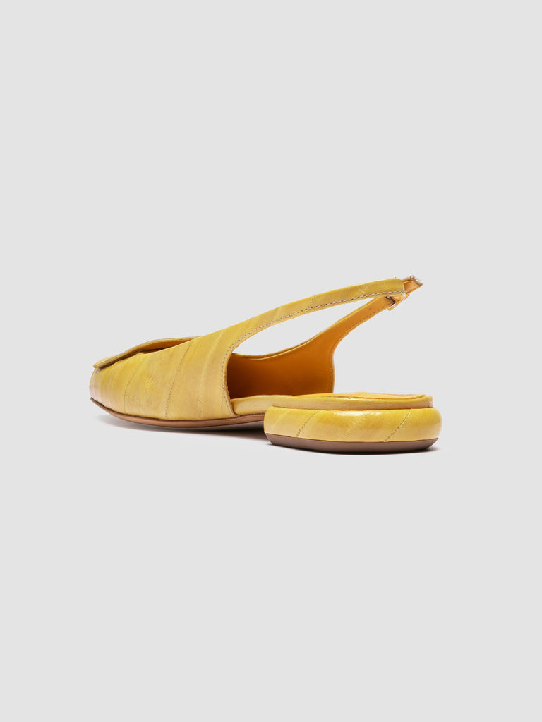 SUE 007 - Sandali Slingback in Pelle Gialla