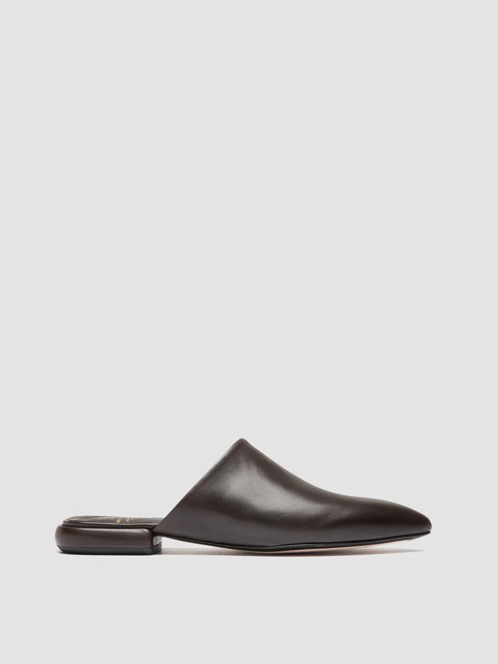SUE 014 - Sandali Mule in Pelle Marrone - image 1,side view