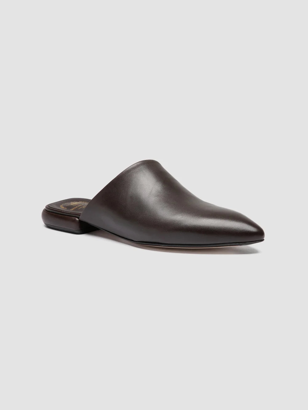 SUE 014 - Sandali Mule in Pelle Marrone - image 3,side view