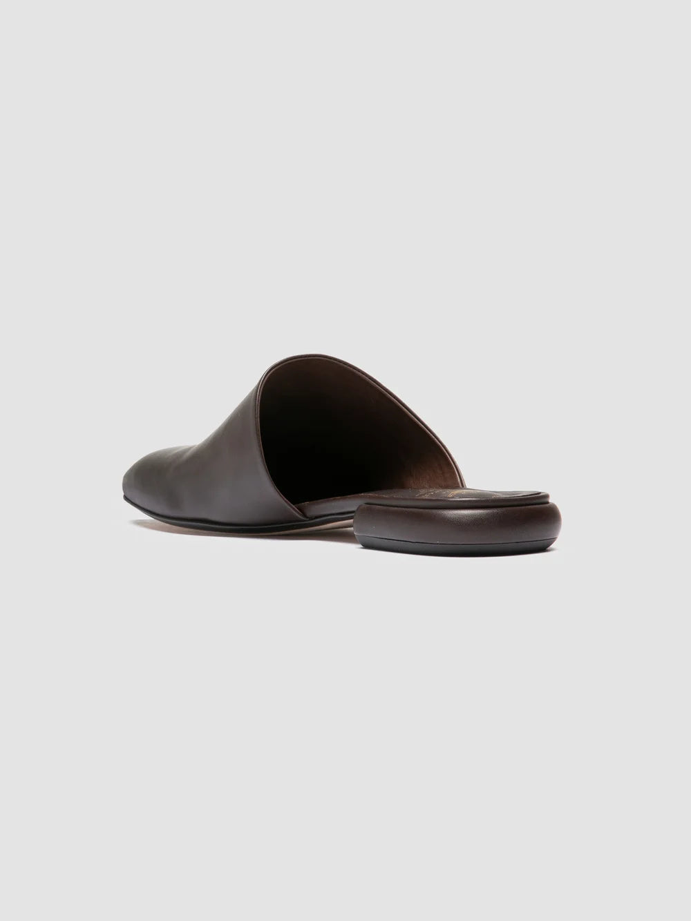 SUE 014 - Sandali Mule in Pelle Marrone - image 4,side view