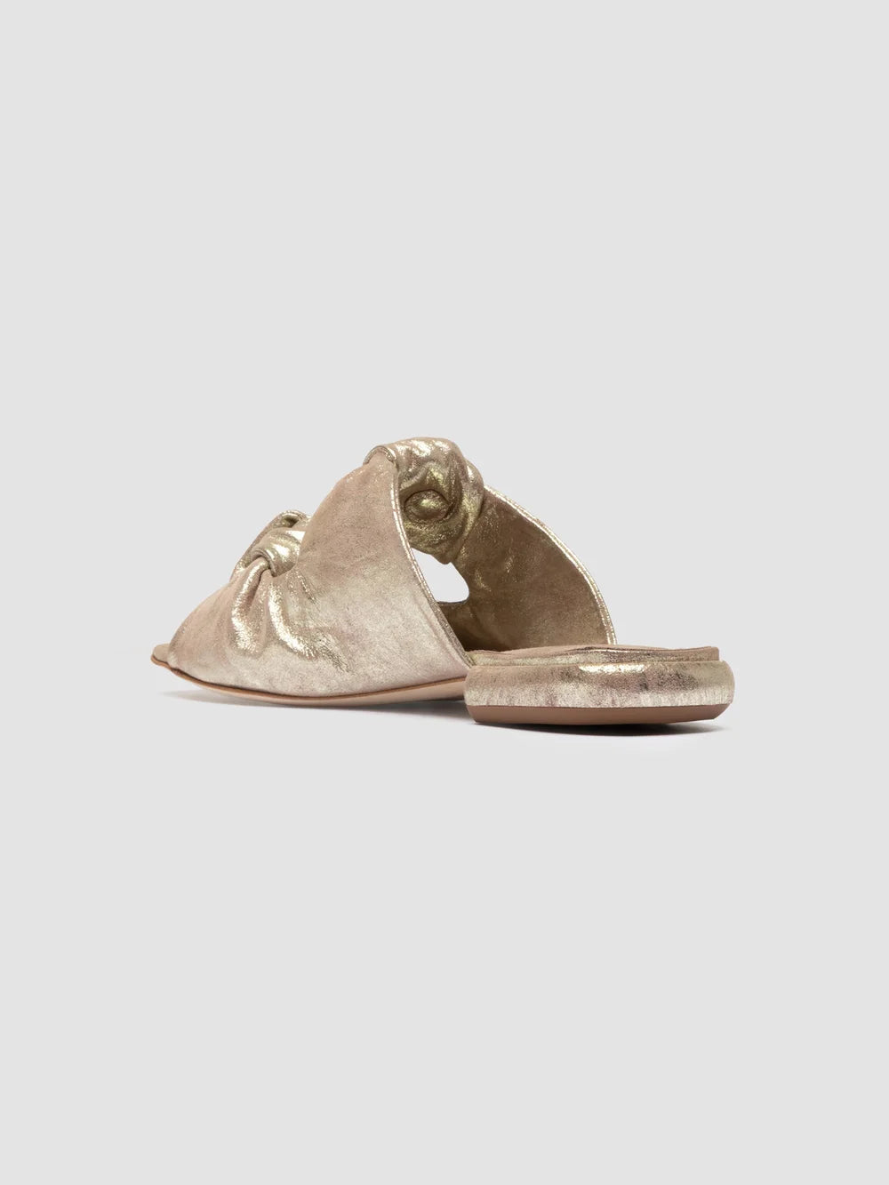 SUKI 006 - Sandali in Pelle Color Oro - image 4,side view