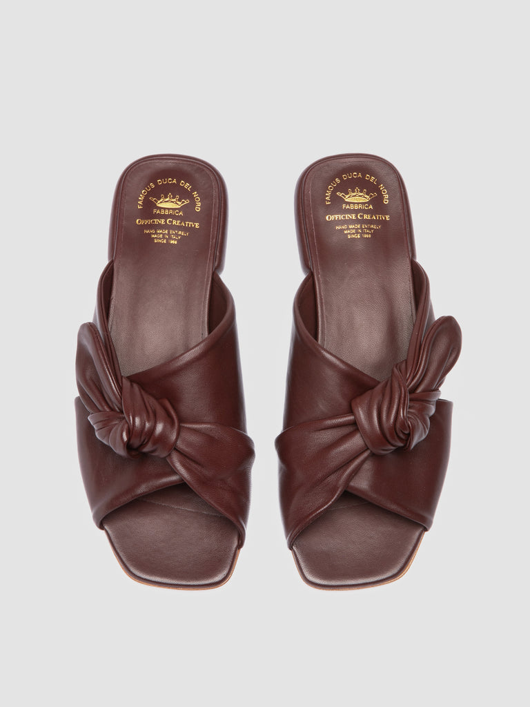 SUKI 007 - Slide in Pelle Bordeaux