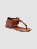 SUKI 008 - Sandali Infradito in Pelle Marrone - thumb image 3,side view