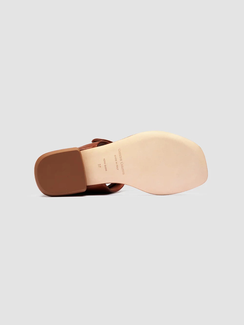 SUKI 008 - Sandali Infradito in Pelle Marrone - image 5,side view