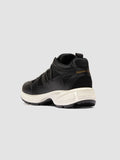 SUPURBIA 101 - Black Leather Low Top Sneakers - thumb image 4,side view