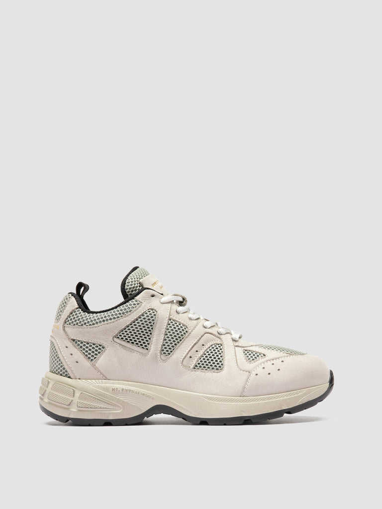 SUPURBIA 101 - White Leather and Suede Low Top Sneakers