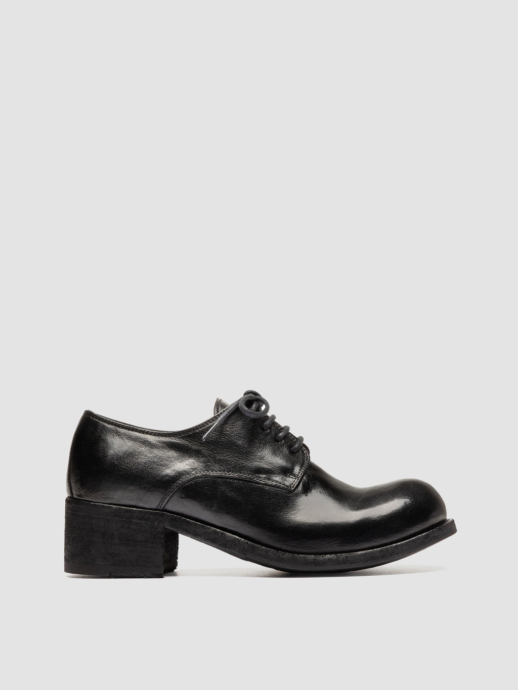 THUBBLE 101 - Scarpe Derby in Pelle Nera - image 1,side view