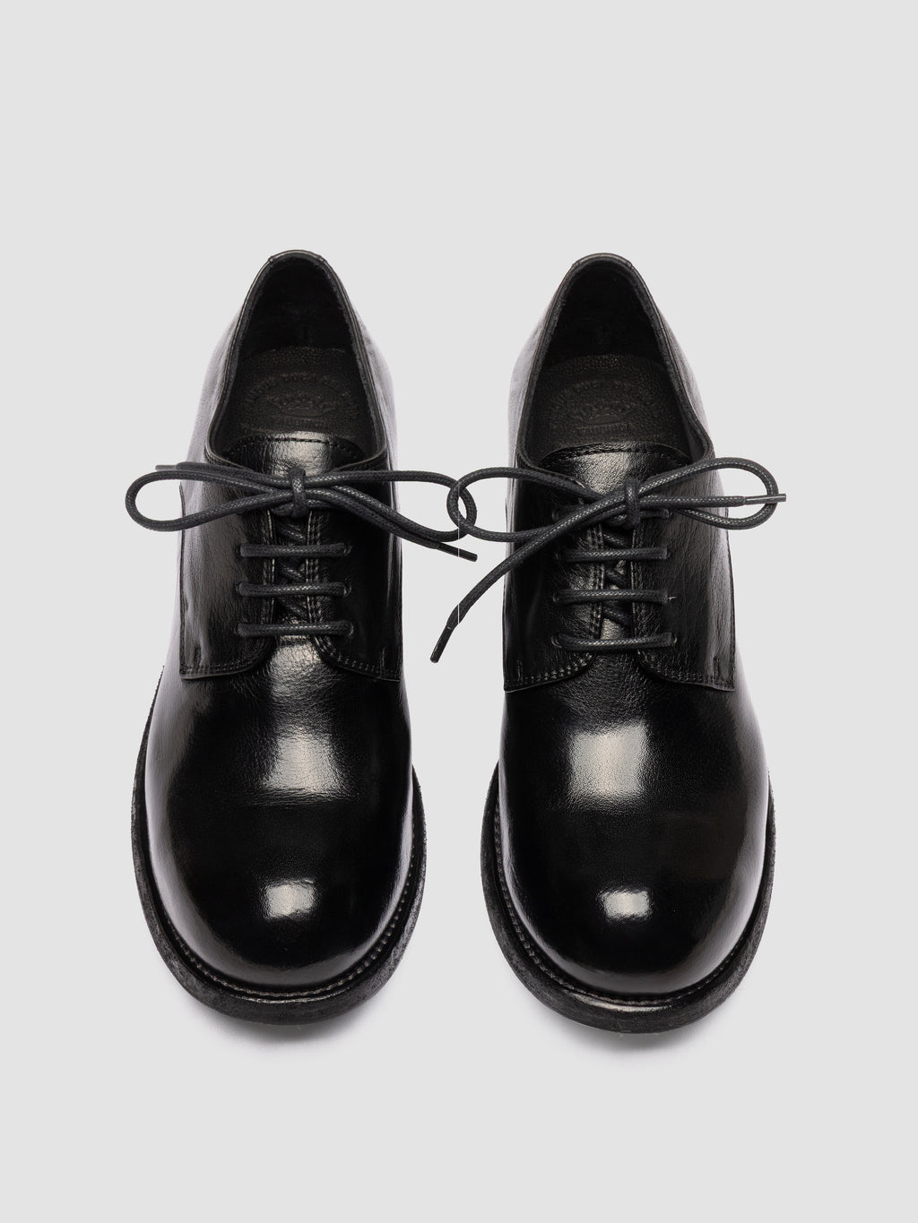 THUBBLE 101 - Scarpe Derby in Pelle Nera - image 2,side view